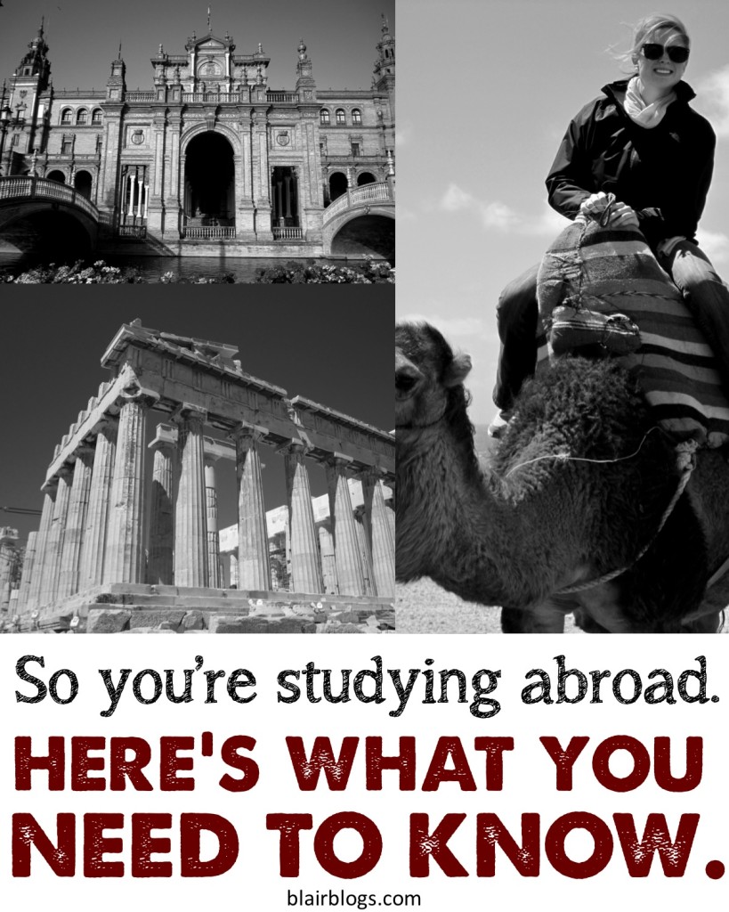 Study Abroad Tips: What to Pack, What to Except | Blair Blogs