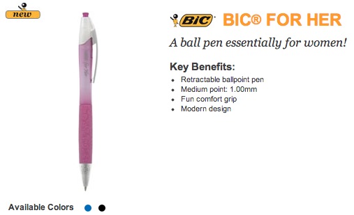 Bic Pens For Her | Blair Blogs