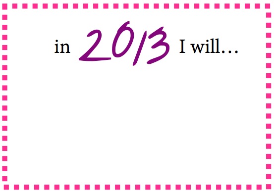 2013 New Year's Resolution Cards {Free Printables} | Blair Blogs