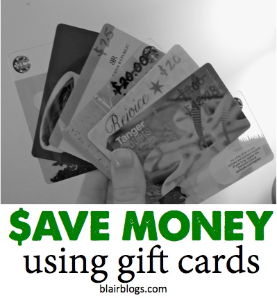 Saving Money With Gift Cards | Blair Blogs