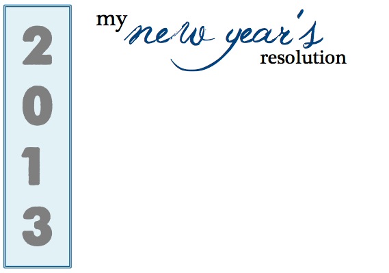 New Year's Resolution Cards Free Printables | Blair Blogs