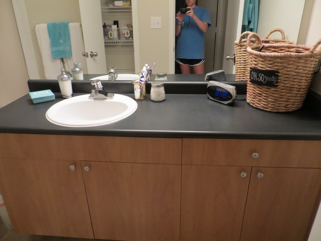 Organize a small apartment bathroom | Blair Blogs