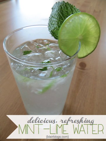 Delicious Refreshing Summer Mint Lime Water Recipe | Blair Blogs