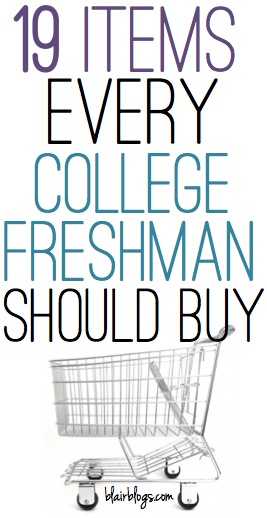 19 Items Every College Freshman Should Buy | Blair Blogs
