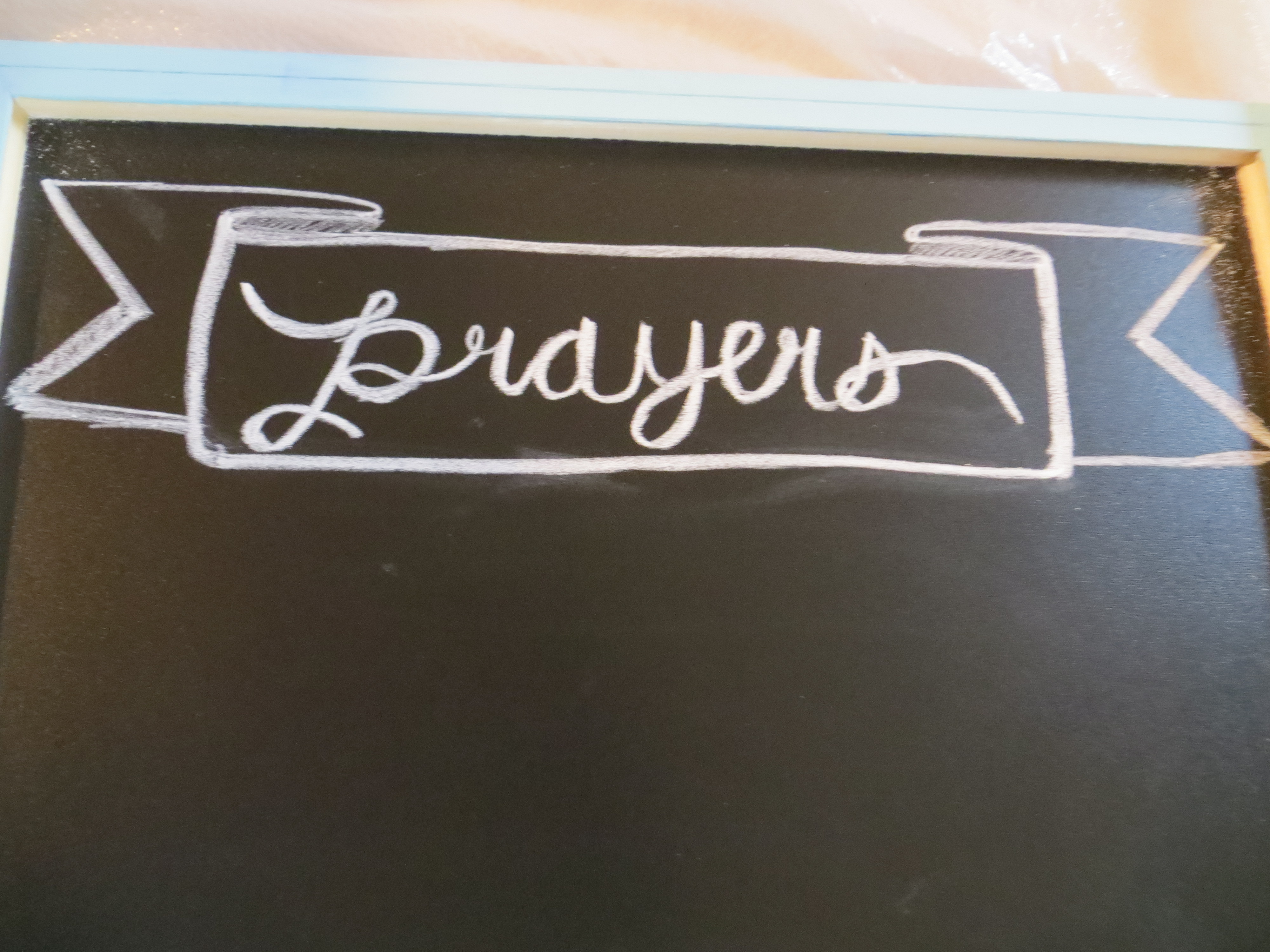 DIY Prayer Chalkboard | Blair Blogs