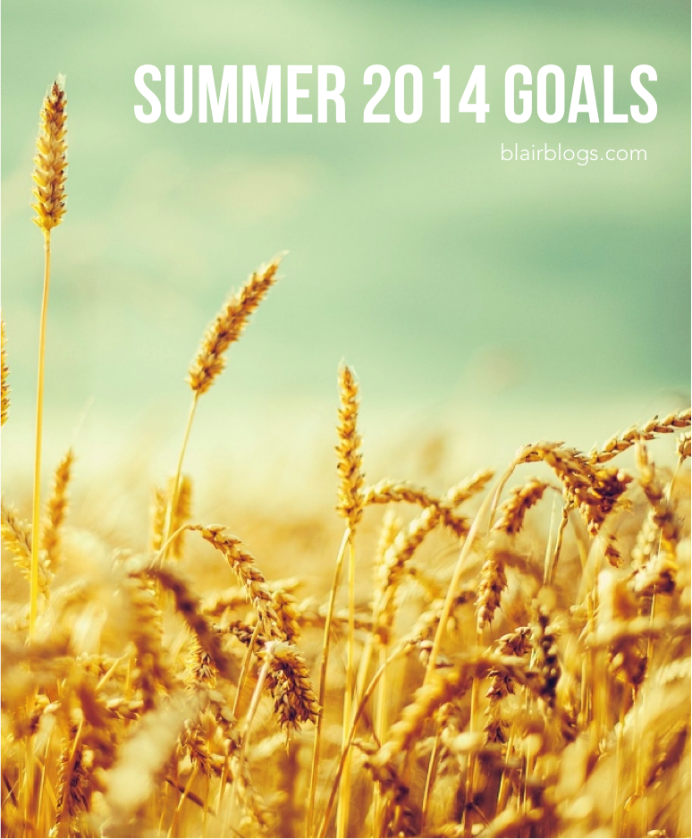 Summer Goals for 2014 | Blair Blogs