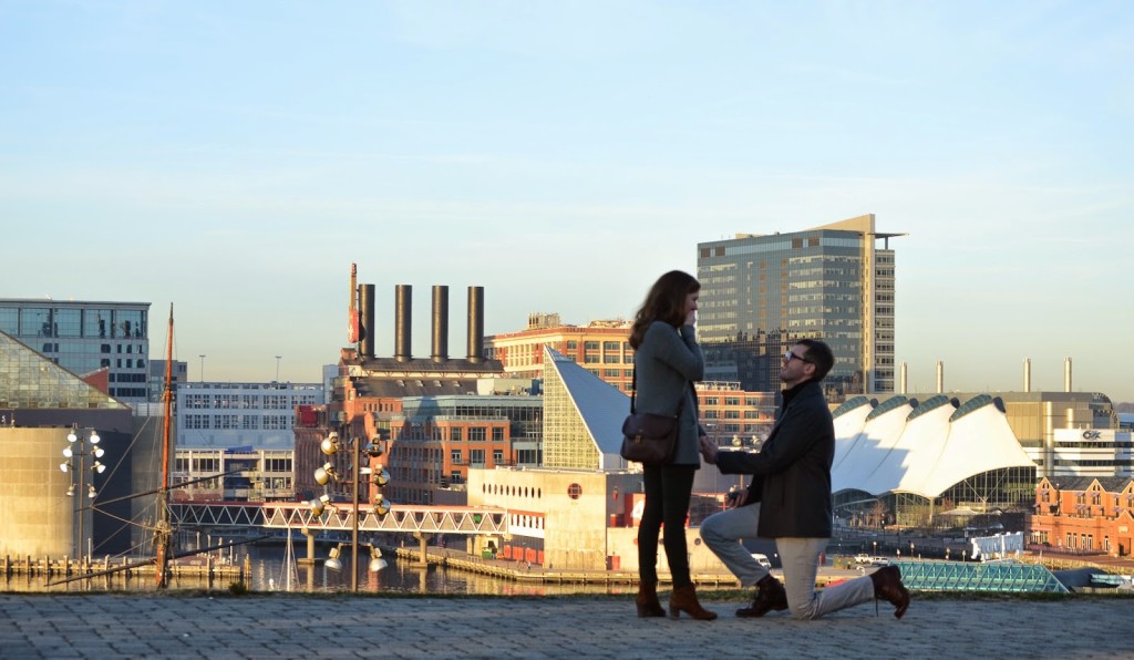 Our Engagement Story: The Day I Said "Yes!" | Baltimore Inner Harbor Engagement | Blairblogs.com