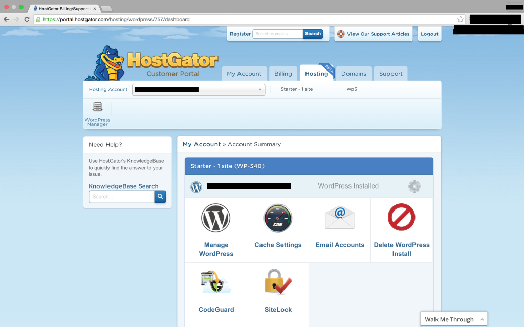 HostGator-Customer-Portal-WordPress