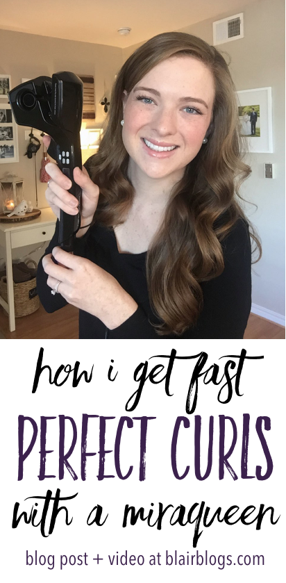 How I Get Fast, Perfect Curls With a Miraqueen | Blairblogs.com