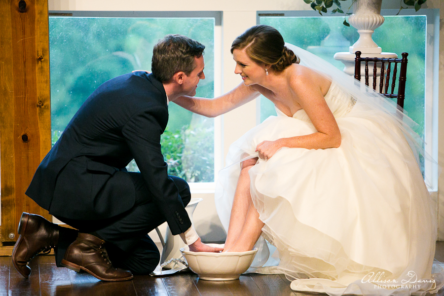 How We Incorporated Foot Washing Into Our Wedding Ceremony | Blairblogs.com