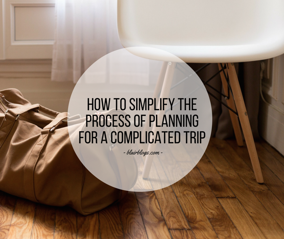 How To Simplify The Process of Planning for a Complicated Trip | EP09 Simplify Everything | Blairblogs.com