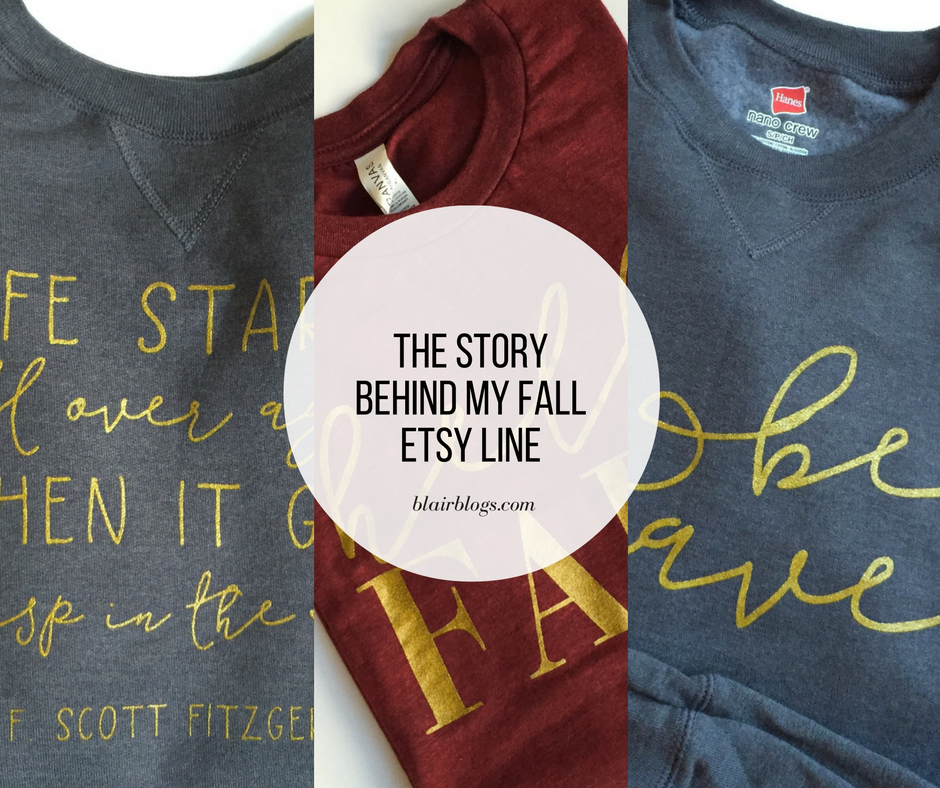 The Story Behind My Etsy Fall Line | Blairblogs.com | Blair Lamb Design on Etsy