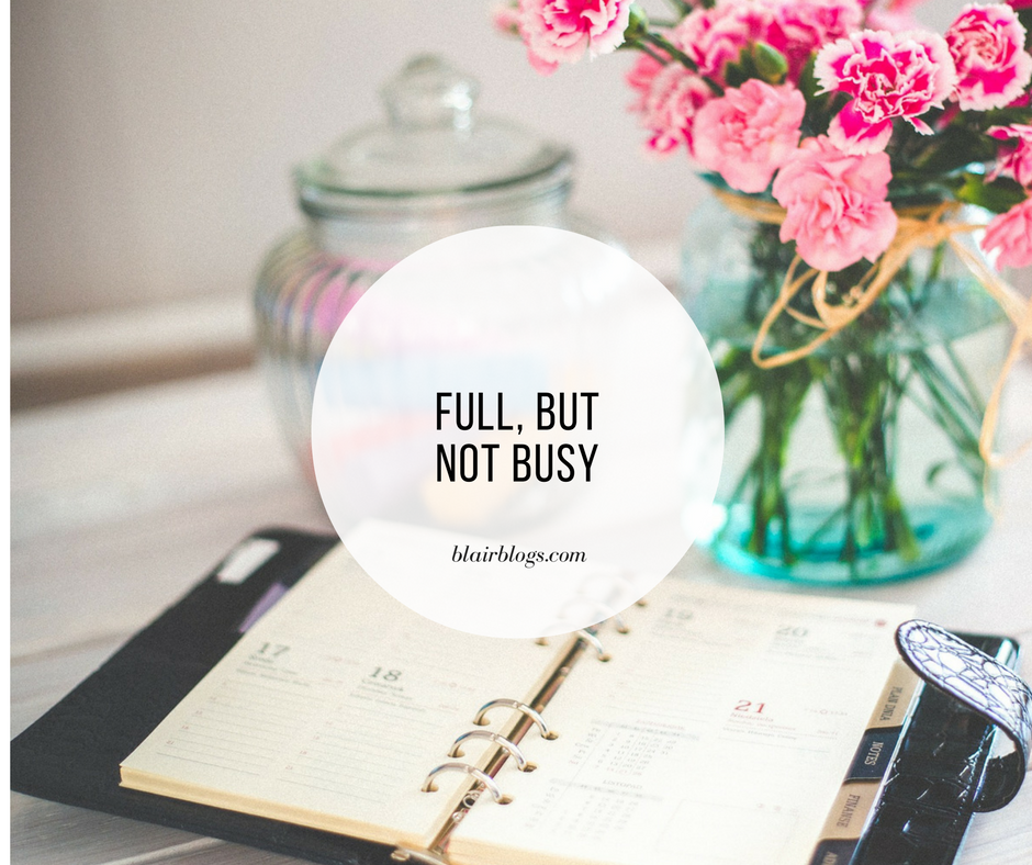 Full, But Not Busy | BlairBlogs.com