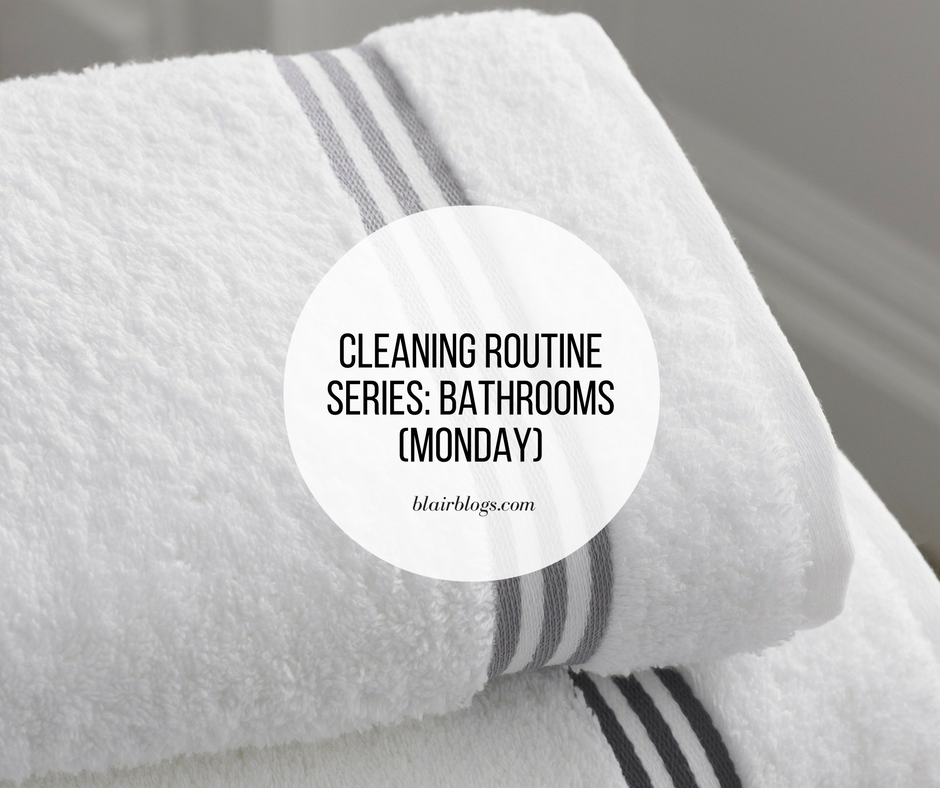 Cleaning Routine Series: Bathrooms (Monday) | BlairBlogs.com