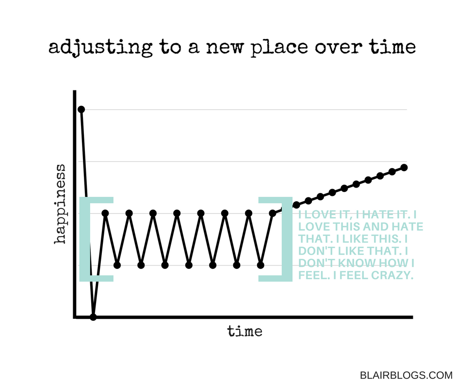 Adjusting to a new place over time | blairblogs.com