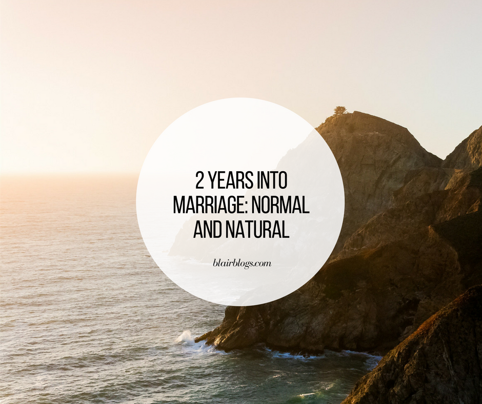2 Years of Marriage: Normal and Natural | Blairblogs.com